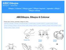 Tablet Screenshot of abcdibujos.com